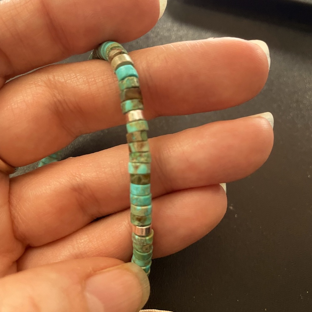 Turquoise beaded bracelet - Picture 3 of 3